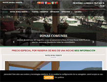 Tablet Screenshot of hotelruralxerete.es